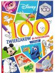Okładka książki Disney kolorowanka 100 zwierzaków mix