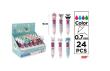 Opakowanie Długopis MINI 4-kolorowy 0.7mm Zwierzątka (24szt)