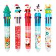 Opakowanie Długopis świąteczny 10 kolorów postaci mix
