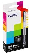 Opakowanie Długopis żelowy GR-101 0.5mm srebrny 1szt GRAND