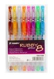 Opakowanie Długopis żelowy Rubby glitter 8 kolorów