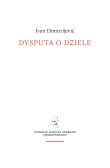 Okładka książki Dysputa o dziele