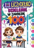 Dzielenie w zakresie 100. Liczydełko. Autor: Elżbieta Dędza-Mozol. Dadada.pl Okładka książki Dzielenie w zakresie 100. Liczydełko