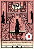Enola Holmes Sprawa szyfru na krynolinie. Autor: Nancy Springer. Dadada.pl Okładka książki Enola Holmes Sprawa szyfru na krynolinie