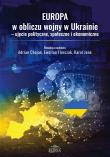 Europa w obliczu wojny w Ukrainie... Autor: Adrian Chojan, Ewelina Florczak, Karol Jene. Dadada.pl Okładka książki Europa w obliczu wojny w Ukrainie..