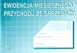 Opakowanie Ewidencja miesięcznego przychodu ze sprzedaży N-1