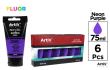 Opakowanie Farba akrylowa fluorescencyjna fiolet 75ml (6szt)