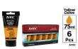 Opakowanie Farba akrylowa ochra żółta 75ml (6szt)