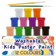 Opakowanie Farby plakatowe 12 kolorów 20ml