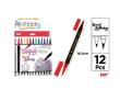 Opakowanie Flamastry dwustronne pędzelkowe 12 kolorów