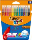Flamastry Kids Couleur 12 kolorów BIC. Wydawca: Bic. Dadada.pl Opakowanie Flamastry Kids Couleur 12 kolorów BIC