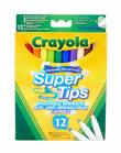 Okładka książki Flamastry zmywalne grube i cienkie 12 kol CRAYOLA