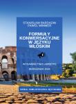Formuły konwersacyjne w języku włoskim. Autor: Bardadin Stanisław, Wimmer Paweł. Dadada.pl Okładka książki Formuły konwersacyjne w języku włoskim