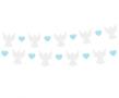 Opakowanie Girlanda papierowa Aniołki niebieskie serduszka