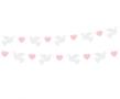 Opakowanie Girlanda papierowa Gołąbki różowe serduszka 150cm
