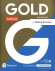 Gold C1 Advanced with Online Practice Coursebook. Autor: Burgess Sally, Thomas Amanda. Dadada.pl Okładka książki Gold C1 Advanced with Online Practice Coursebook