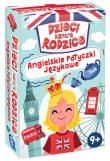 Gra Dzieci kontra Rodzice Angielskie potyczki językowe. Autor: Opracowanie zbiorowe. Dadada.pl Okładka książki Gra Dzieci kontra Rodzice Angielskie potyczki językowe