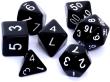 Opakowanie Gra komplet kości RPG matowe czarne