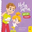 Hela sama. Myje zęby. Autor: Gurynowicz Kamila. Dadada.pl Okładka książki Hela sama. Myje zęby