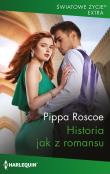 Historia jak z romansu. Autor: Pippa Roscoe. Dadada.pl Okładka książki Historia jak z romansu