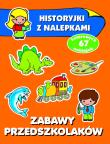 Historyjki z nalepkami Zabawy przedszkolaków. Autor: Wiśniewska Anna. Dadada.pl Okładka książki Historyjki z nalepkami Zabawy przedszkolaków