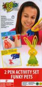 Opakowanie IDO3D Ultra - komplet 2 długopisów 3D - Funky Pets