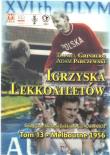 Igrzyska lekkoatletów T.13 Melbourne 1956. Autor: Grinberg Daniel, Parczewski Adam. Dadada.pl Okładka książki Igrzyska lekkoatletów T.13 Melbourne 1956