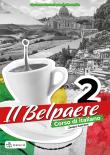 Il Belpaese 2 zeszyt ćwiczeń. Autor: Agnieszka Krawczyńska, Olga Seneta-Niemiec. Dadada.pl Okładka książki Il Belpaese 2 zeszyt ćwiczeń