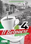 Il Belpaese 4 zeszyt ćwiczeń. Autor: Olga Seneta Niemiec, Agnieszka Krawczyńska. Dadada.pl Okładka książki Il Belpaese 4 zeszyt ćwiczeń
