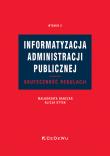 Informatyzacja administracji publicznej w.2. Autor: Ganczar Małgorzata, Alicja Sytek. Dadada.pl Okładka książki Informatyzacja administracji publicznej w.2