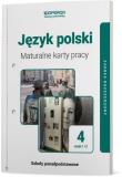 J. polski LO 4 Maturalne karty pracy ZR Linia I. Autor: Urszula Jagiełło, Steblecka-Jankowska Magdalena. Dadada.pl Okładka książki J. polski LO 4 Maturalne karty pracy ZR Linia I