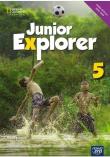 Język angielski SP 5 Junior Explorer neon Podr.. Autor: Katarzyna Kłopska, Marta Mrozik. Dadada.pl Okładka książki Język angielski SP 5 Junior Explorer neon Podr.