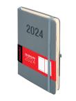 Okładka książki Kal 2024 MEMO A5 DNS grafitowy