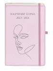 Okładka książki Kalendarz 2023/2024 A5 ucznia TNS jasnoróżowy