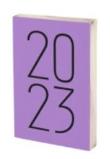 Okładka książki Kalendarz 2023 Art A5 fioletowy DNS ANTRA