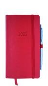 Opakowanie Kalendarz 2023 flex z gumką Dl tygodniowy czerwony V4