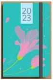 Okładka książki Kalendarz 2023 Kwiat B6 turkusowy DNS ANTRA