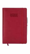 Opakowanie Kalendarz 2023 lux z gumką A5 dzienny czerwony V1
