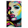 Opakowanie Kalendarz 2024 A6 tygodniowy Art kobieta HERLITZ