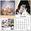 Opakowanie Kalendarz 2024 dla dzieci 16x32 13 plansz Kociaki