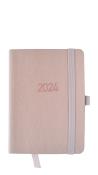 Opakowanie Kalendarz 2024 flex z gumką kieszonkowy V6 różowy