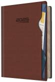 Opakowanie Kalendarz 2025 A5 dzienny planer kieszonka brązowy