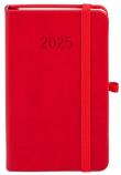 Okładka książki Kalendarz 2025 A6 Memofix TDW czerwony