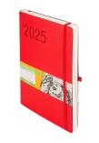 Okładka książki Kalendarz 2025 B5 Impresja DNS czerwony