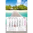 Opakowanie Kalendarz 2025 jednodzielny główka płaska Malediwy