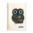 Opakowanie Kalendarz 2025 książkowy B6 dzienny Sowa