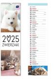Opakowanie Kalendarz 2025 paskowy Zwierzaki