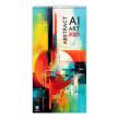 Opakowanie Kalendarz 2025 ścienny Abstract AI Art HELMA