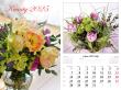 Opakowanie Kalendarz 2025 ścienny Kwiaty