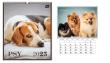 Opakowanie Kalendarz 2025 ścienny planszowy 33,5x40cm Psy
